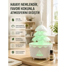 Şans Ağacı 250 Ml Ultrasonik Hava Nemlendirici Rgb Işıklı Aroma Difüzörü Altın - Çok Renkli