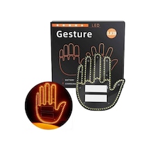 Led Işık El İşareti Araç Camı İçin Uzaktan Kumandalı Amber