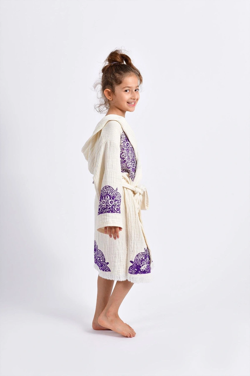 Brandsmithshop Mandala Drift Çocuk Kimono Çok Renkli