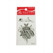 Çiçek - 928 - Tattoo Dövme Sticker - Muratech - - Beyaz