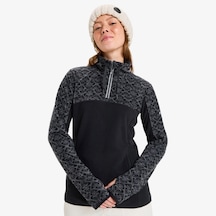 Roxy Sayna Half Zipped Kadın Siyah Polar Üst Erjft04831 Siyah