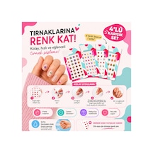 4'lü Karışık Tırnak Sticker Seti - Kendinden Yapışkanlı Suya Dayanıklı Nail Art 4lü - 896613087