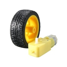 6V 250 Rpm Motor ve Tekerlek Seti