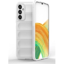 Newface Samsung Galaxy A25 5g Kılıf Optimum Silikon - Krem