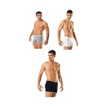 Tutku Iç Giyim Pamuklu Likralı Erkek Boxer Boxer 3 Lü Paket 001