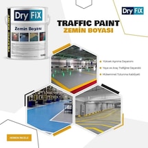 Dryfix Traffic Paint Fayans,seramik,mermer,beton Ve Asfalt Zemin Boyası 5 Kg Ral 9005 Siyah Diğer