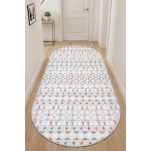 Raschel Carpet Oval Yıkanabilir Leke Tutmaz Modern Multi Renkli Kaymaz Taban Yolluk Rcmultı Yllk Yenımodelelıps 003 Çok Renkli