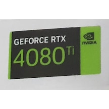 Nvidia Geforce Rtx 4080 Ti Sticker Yatay Etiket D163