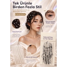 Işıltılı İnci Görünümlü Kendinden Yapışkanlı Saç Ve Yüz Taşı