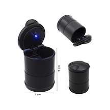 Araç - Ofis Küllük Kapaklı Model Işıklı Küllük Plastik 7x9cm