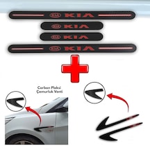 Kia Pride Uyumlu Carbon Kapı Eşiği + Carbon Çamurluk Venti (552313706)