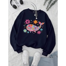 Startmore Balık Desenli Sweat Çok Renkli