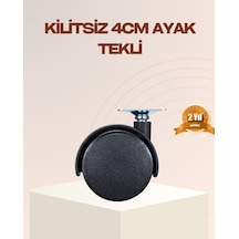 4 Cm Kilitsiz Mobilya Ayağı Tekli Kolay Dönen Masa Ve Sehpa Ayağı Çok Renkli
