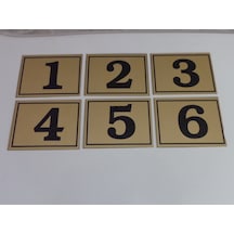 Gendec 6X8 Cm Yapışkanlı No 1'Den 6' Ya