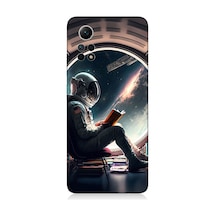 Xiaomi Redmi Note 12 Pro 4g Uyumlu Silikon Kılıf Kitap Ve Astronot