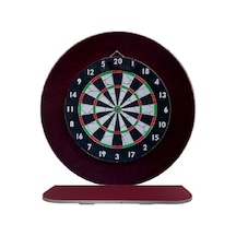 Raf Düzenekli Dart Arkalık Yuvarlak Bordo 72 CM