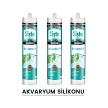 Henkel Sista Şeffaf Akvaryum Silikonu 310 Ml 3 Adet