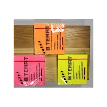Tr Yapışkanlı Not Kağıdı, 75x75 Mm, 80 Yaprak, 3 Adet, Renkli Set