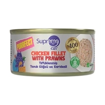 Supreme Cat Purrfect Tiftiklenmiş Tavuk Göğsü Ve Karidesli Yetişkin Kedi Konservesi 70 Gr