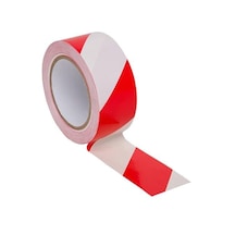 Kırmızı Beyaz Yer Işaretleme Bandı 50mmx30mt