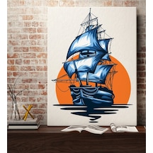 Bk Gift Gemi Tasarımlı Kanvas Tablo 70X100Cm-1