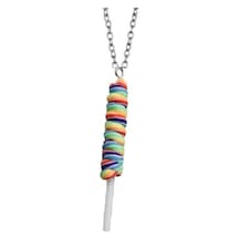 Lollipop Şekerleme Kolye 91740304 Krem - Mor