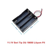 18650 3lü Pil Kutusu Seri 3 Adet 11.1v Seri Lityum Lion Batarya Yuvası Mobil Güç Kaynağı Powerbank