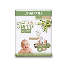 Baby Turco Doğadan Bebek Bezi 4 Numara Maxi Ultra 96 Adet