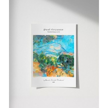 Çerçevesiz Poster Paul Cézanne Sainte-victoire Dağı