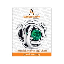 Sonsuzluk Çemberi Charm /asafaccessory Yeşil