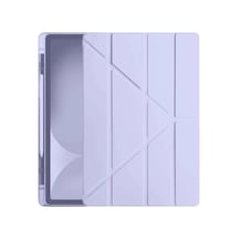 Apple Apple iPad Pro 11 2024 Kılıf Kalemlikli Hugo Tablet Kılıfı - Lila Diğer