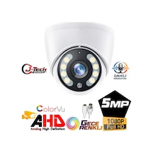 J-tech Jt-5050 5mp Ahd Sesli Dome Gece Renkli Güvenlik Kamerası