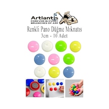 Renkli Pano Düğme Mıknatısı 10 Lu 1 Paket Manyetik Yuvarlak Mıknatıs Buzdolabı Renkli Plastik Kaplı Dekarasyon Hobi Etkinlik