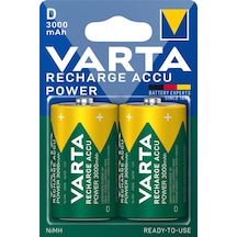 Varta Power Şarj Edilebilir 3000Mah D Boy Pil 2'Li Paket