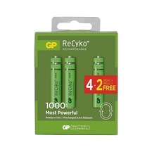 Ayt Gp 1000 Ma Aaa İnce Şarjlı Pil 6'lı Paket