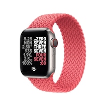 Tüm Apple Watch Serileri İle Uyumlu Yumuşak Ve Kullanışlı Solo Loop Esnek Örgü Kordon Çok Renkli