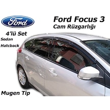 Ford Focus 3 Mugen Cam Rüzgarlığı 4Lü Set