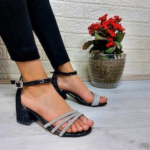 Fiyra Verlas Siyah Taşlı Kız Çocuk Topuklu Ayakkabı 001