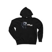 Dying Light Zombi Head Siyah Kapşonlu Sweatshirt Hoodie Siyah