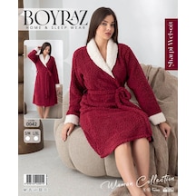 Kocabey 0042 Kadın Sharpi Welsolf Sabahlık Bordo