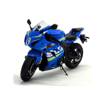 Suzuki Gsx-r1000 Mavi 1/12 Motosiklet Diecast Model