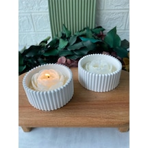 Bernami Mum Pinterest 2'li Dekoratif Mumluk Beton Kase Mum Diğer