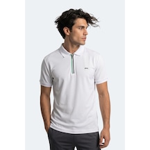 Slazenger Kenshın Erkek Polo Yaka Beyaz Tişört