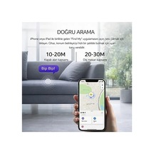 Airtag Find My Uyumlu Akıllı Takip Cihazı 98 Db Sesli Alarm İphone İpad Uyumlu