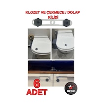 Can Yıldız Plastik Bebek Ve Çocuk Klozet Ve Güvenlik Dolap Çekmece Kilidi Siyah