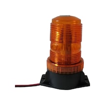 Carub Çakarlı 12V-24V Sarı 30 Ledli İnce Tip Tepe Lambası Turuncu