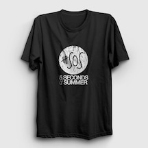 Presmono Unisex Logo 5 Seconds Of Summer T-shirt Siyah