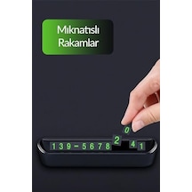 Telvesse 2li Set Araç Park Telefon Numaratörü Güneşlik Kartlıklı Gözlük Tutucu Aparatı Parkmatik Aç Kapa