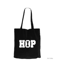 Hip Hop Siyah Kanvas Bez Çanta Siyah