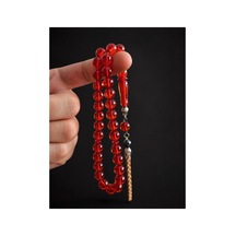 Erkek Hediyelik Sıkma Kehribar Tesbih Küre Model Usta İşçilik Zarafetin Güçlü Yansıması Kırmızı - 893656340 Kırmızı - 893656340 Kırmızı